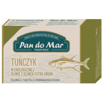 TUŃCZYK W BIO OLIWIE Z OLIWEK EXTRA VIRGIN 120 g - PAN DO MAR