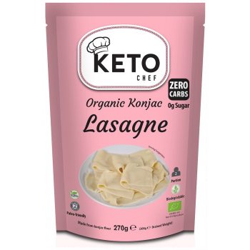 MAKARON (KONJAC) LASAGNE BEZGLUTENOWY BIO 270 g (200 g) - KETO CHEF (BETTER THAN FOODS)