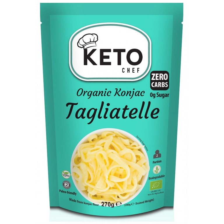 MAKARON (KONJAC) TAGLIATELLE BEZGLUTENOWY BIO 270 g (200 g) - KETO CHEF (BETTER THAN FOODS)