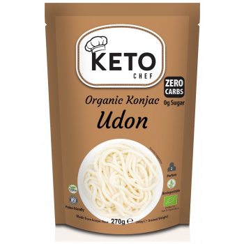 MAKARON (KONJAC) UDON BEZGLUTENOWY BIO 270 g (200 g) - KETO CHEF (BETTER THAN FOODS)