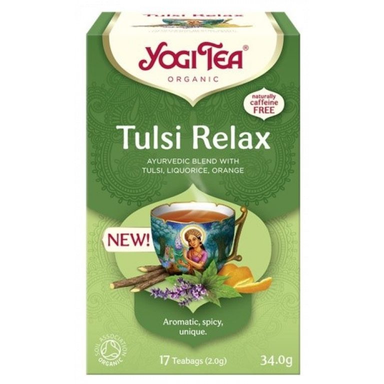 HERBATKA AJURWEDYJSKA TULSI RELAX BIO (17 x 2 g) 34 g - YOGI TEA