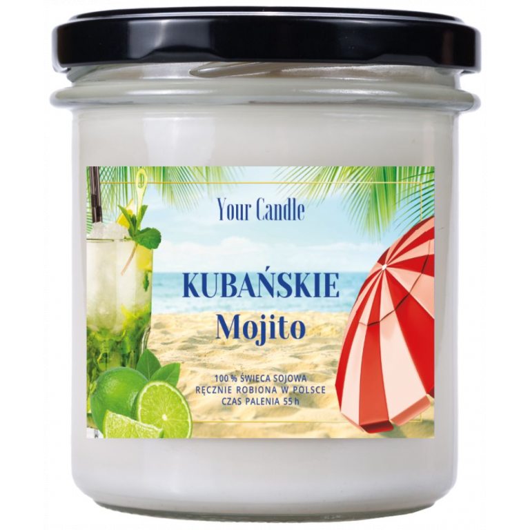 ŚWIECA SOJOWA ZAPACHOWA KUBAŃSKIE MOJITO 300 ml - YOUR CANDLE