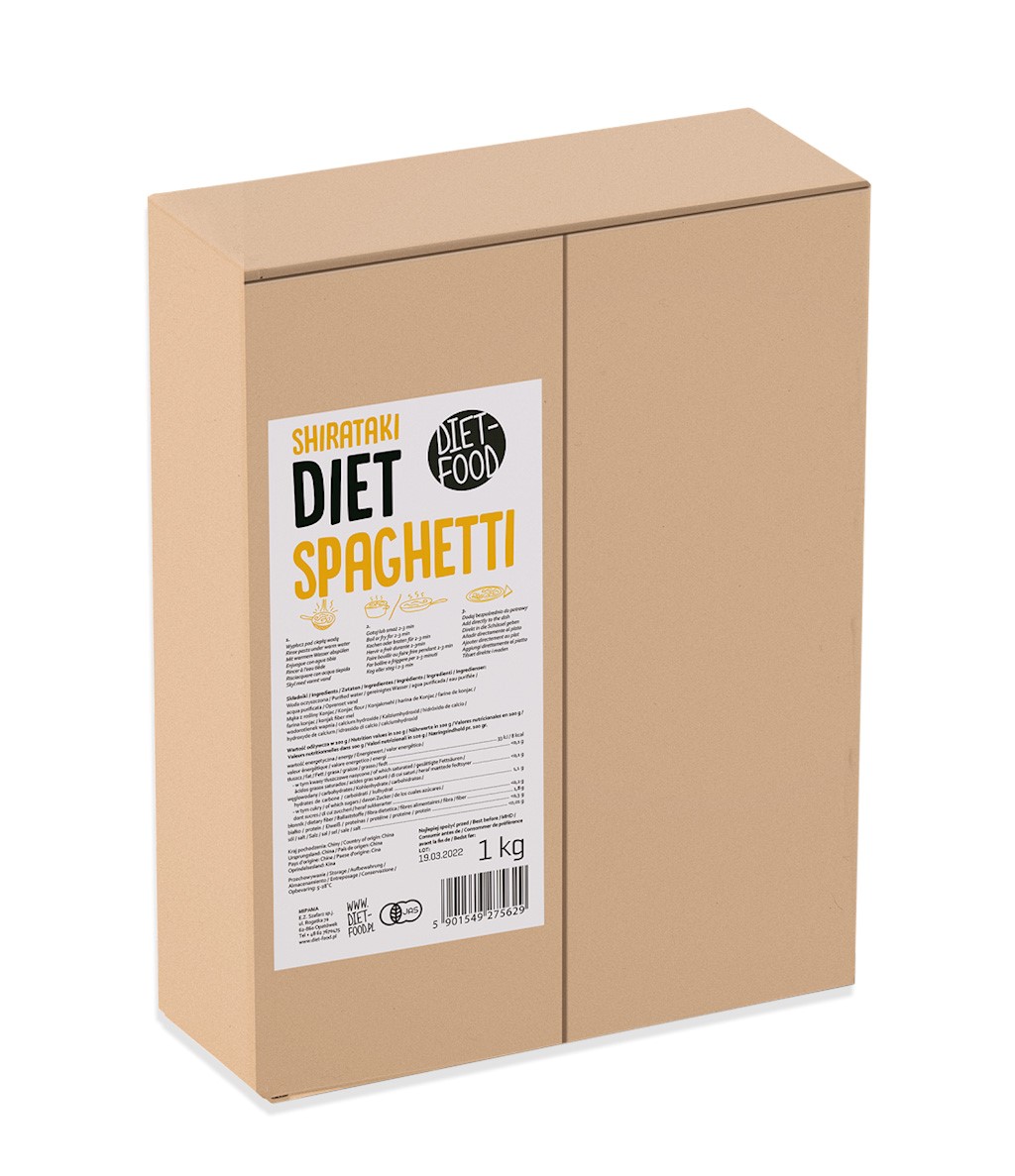 MAKARON (KONJAC) SHIRATAKI SPAGHETTI 1 kg - DIET-FOOD