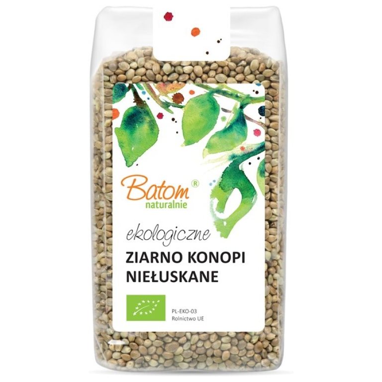 NASIONA KONOPI NIEŁUSKANE BIO 250 g - BATOM