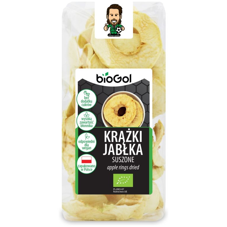 KRĄŻKI JABŁKA SUSZONE BIO 50 g - BIOGOL