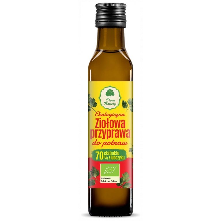 PRZYPRAWA ZIOŁOWA Z LUBCZYKIEM W PŁYNIE BIO 250 ml - DARY NATURY