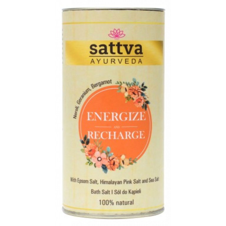 SÓL DO KĄPIELI ENERGIZE AND RECHARGE 300 g - SATTVA (AYURVEDA)