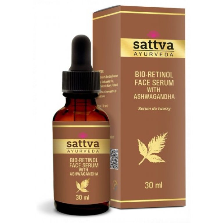 SERUM DO TWARZY Z ASHWAGANDHĄ I BIO-RETINOLEM 30 ml - SATTVA (AYURVEDA)