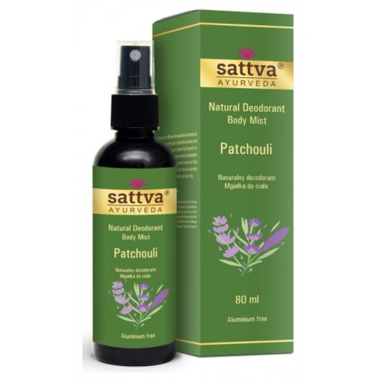 DEZODORANT - MGIEŁKA DO CIAŁA PACZULA 80 ml - SATTVA (AYURVEDA)