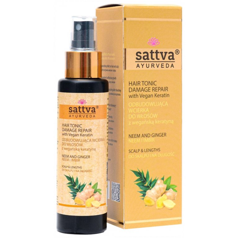 WCIERKA DO SKÓRY GŁOWY ODBUDOWUJĄCA NEEM & IMBIR 100 ml - SATTVA (AYURVEDA)