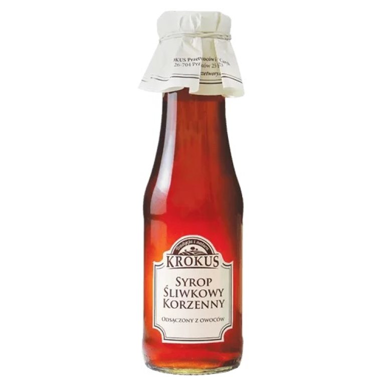 SYROP ŚLIWKOWY KORZENNY 355 g (280 ml) - KROKUS (PRODUKT SEZONOWY)