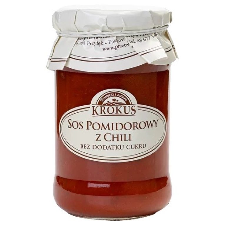 SOS POMIDOROWY Z CHILI BEZ DODATKU CUKRÓW 340 g - KROKUS