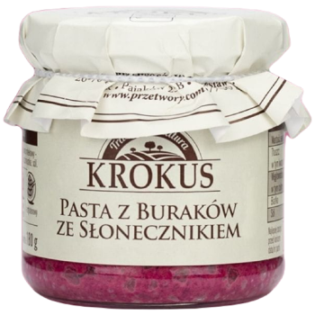 PASTA Z BURAKÓW ZE SŁONECZNIKIEM BEZGLUTENOWA 180 g - KROKUS