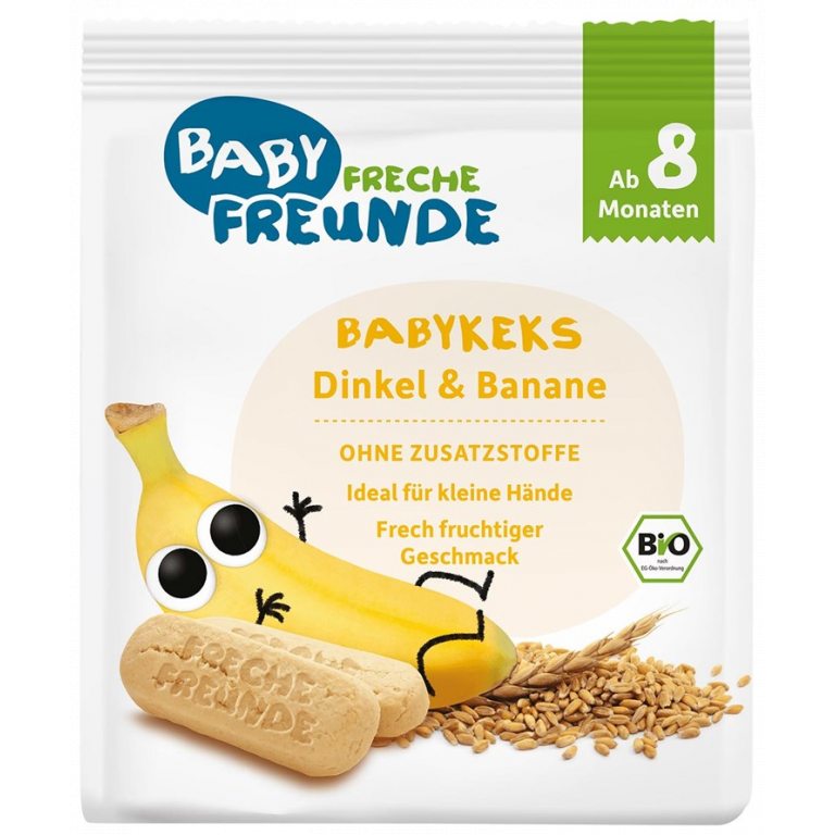 BISZKOPTY ORKISZOWE BANANOWE OD 8 MIESIĄCA BIO 100 g - FRECHE FREUNDE