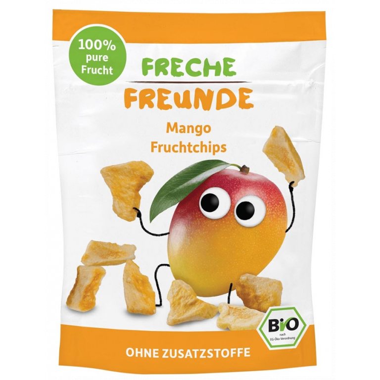 CHIPSY Z MANGO DLA DZIECI BEZGLUTENOWE BIO 14 g - FRECHE FREUNDE