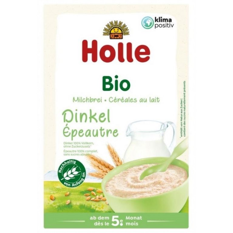 KASZKA MLECZNO - ORKISZOWA BEZ DODATKU CUKRÓW OD 5 MIESIĄCA BIO 250 g - HOLLE