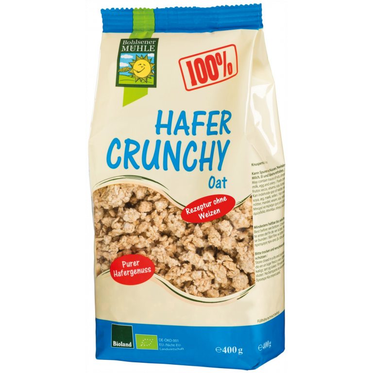 CRUNCHY OWSIANE BIO 400 g - BOHLSENER MUEHLE