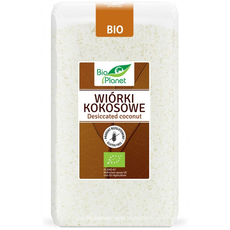 WIÓRKI KOKOSOWE BEZGLUTENOWE BIO 500 g - BIO PLANET