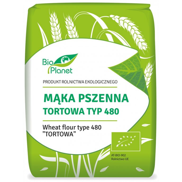 MĄKA PSZENNA TORTOWA TYP 480 BIO 1 kg - BIO PLANET