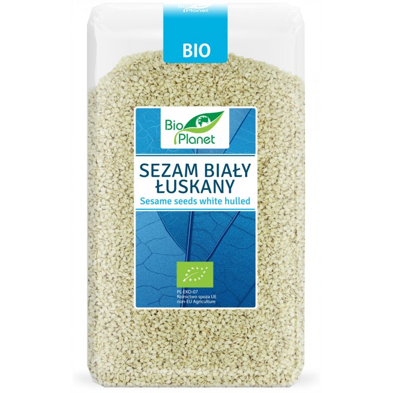 SEZAM BIAŁY ŁUSKANY BIO 1 kg - BIO PLANET