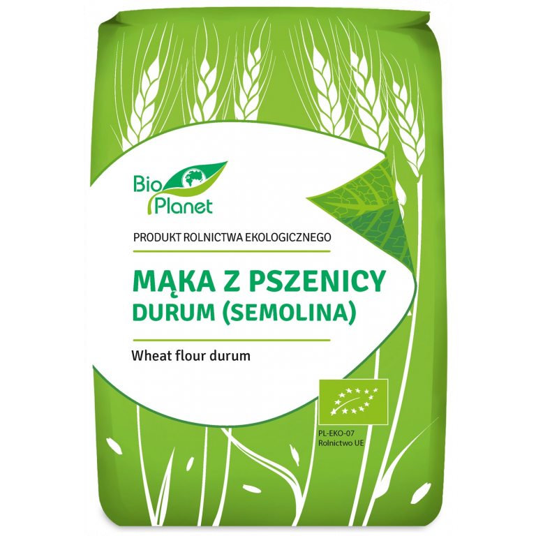 MĄKA Z PSZENICY DURUM (SEMOLINA) BIO 1 kg - BIO PLANET