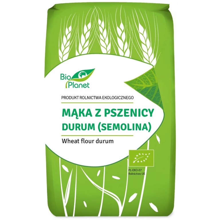 MĄKA Z PSZENICY DURUM (SEMOLINA) BIO 500 g - BIO PLANET