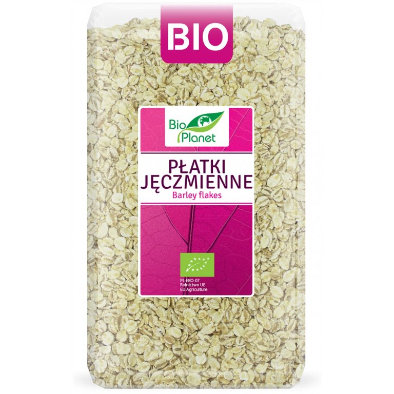 PŁATKI JĘCZMIENNE BIO 600 g - BIO PLANET