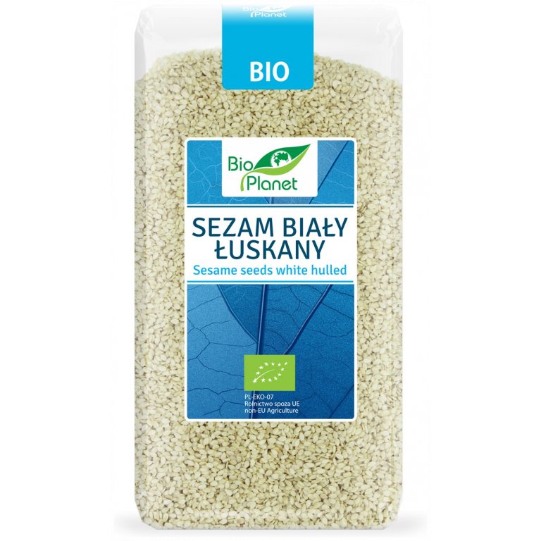 SEZAM BIAŁY ŁUSKANY BIO 500 g - BIO PLANET