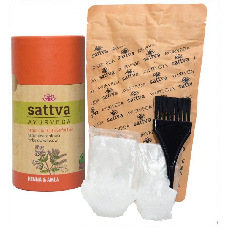 HENNA Z AMLĄ ECO 150 g - SATTVA (AYURVEDA)