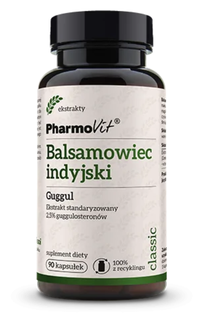 BALSAMOWIEC INDYJSKI EKSTRAKT (400 mg) BEZGLUTENOWY 90 KAPSUŁEK - PHARMOVIT (CLASSIC)