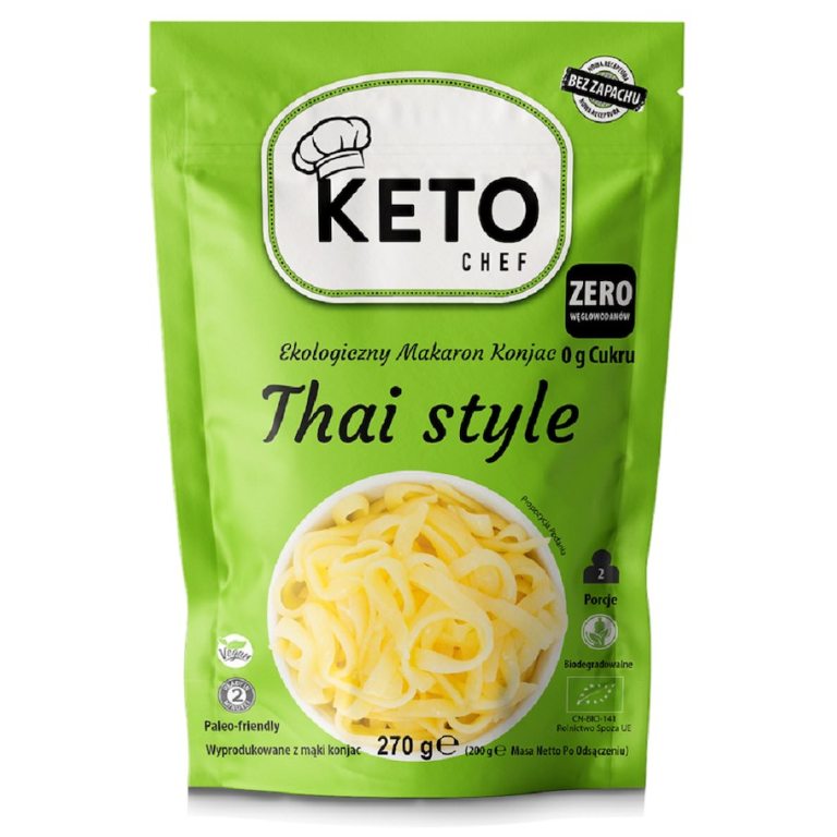 MAKARON (KONJAC) THAI STYLE BEZGLUTENOWY BIO 270 g (200 g) - KETO CHEF