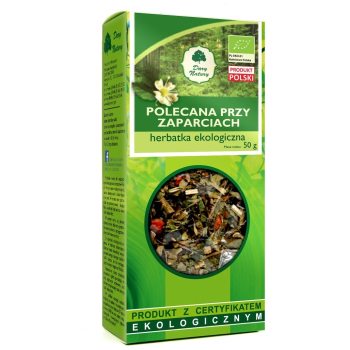HERBATKA POLECANA PRZY ZAPARCIACH BIO 50 g - DARY NATURY