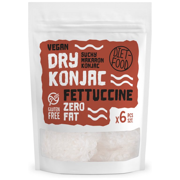 MAKARON SUCHY (KONJAC) FETTUCCINE BEZGLUTENOWY 150 g - DIET-FOOD