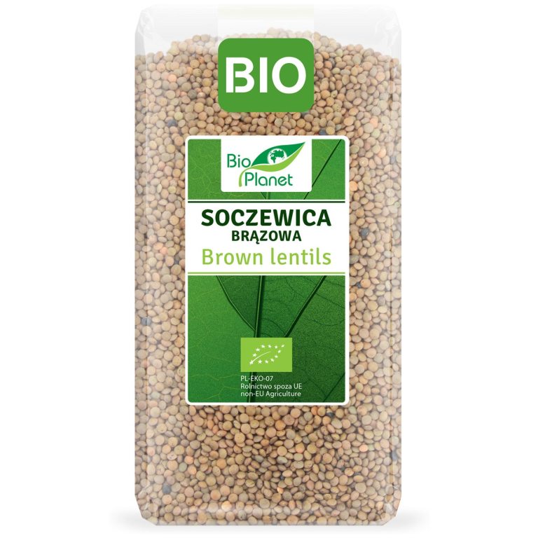 SOCZEWICA BRĄZOWA BIO 500 g - BIO PLANET