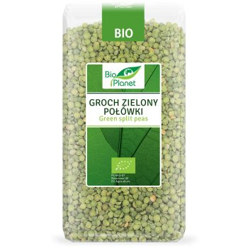 GROCH ZIELONY POŁÓWKI BIO 500 g - BIO PLANET
