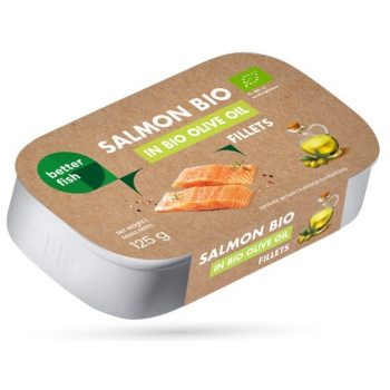 ŁOSOŚ ATLANTYCKI W OLIWIE Z OLIWEK EXTRA VIRGIN BIO 125 g - BETTER FISH