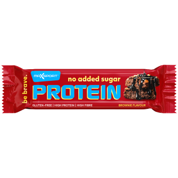 BATON PROTEINOWY BROWNIE W CZEKOLADZIE MLECZNEJ BEZ DODATKU CUKRÓW BEZGLUTENOWY 40 g - MAXSPORT