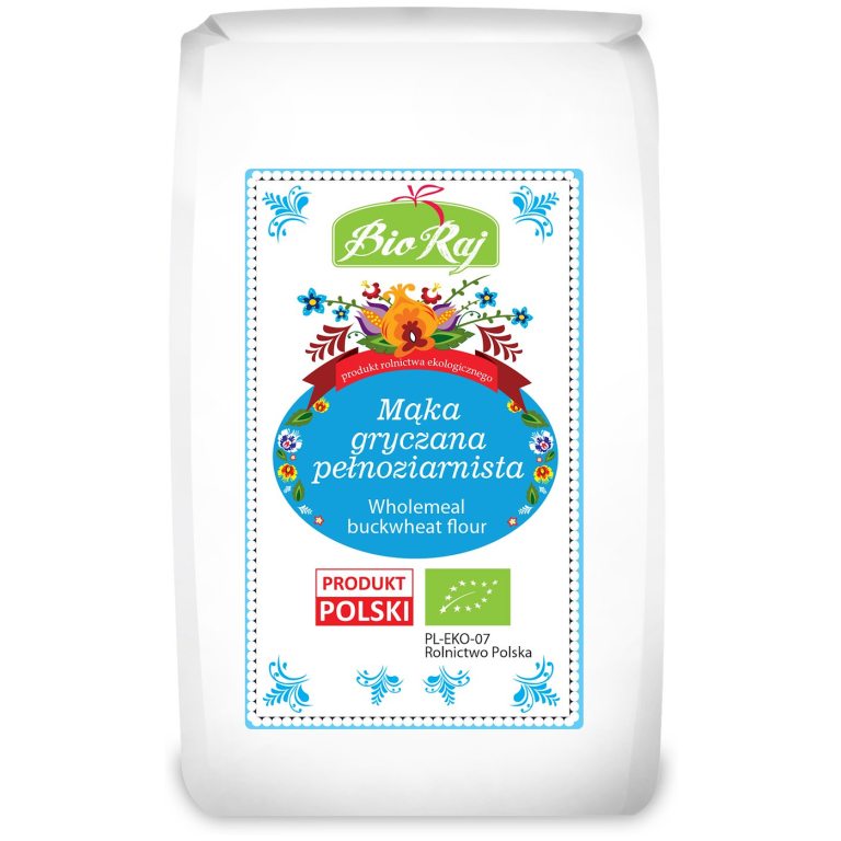 MĄKA GRYCZANA PEŁNOZIARNISTA BIO (POLSKA) 600 g - BIO RAJ