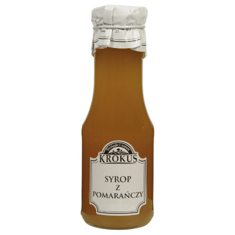SYROP POMARAŃCZOWY BEZGLUTENOWY 355 g (280 ml) - KROKUS