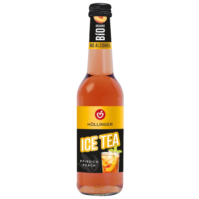 DRINK BEZALKOHOLOWY ICE TEA PEACH BIO 330 ml - HOLLINGER