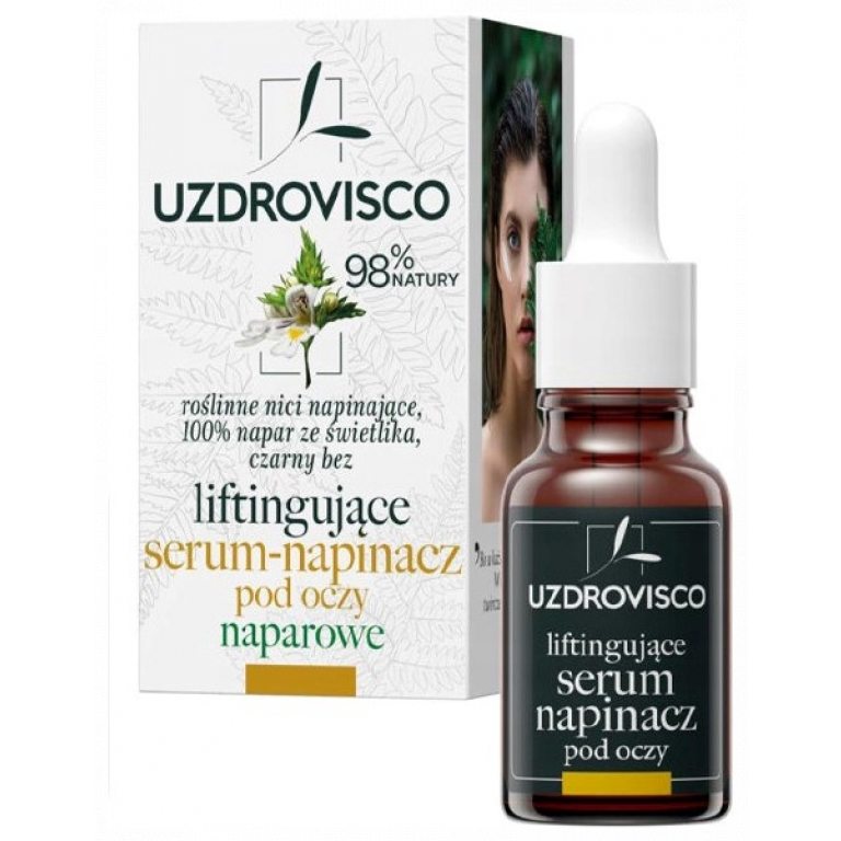 SERUM - NAPINACZ POD OCZY LIFTINGUJĄCE NAPAROWE 15 ml - UZDROVISCO (ŚWIETLIK)