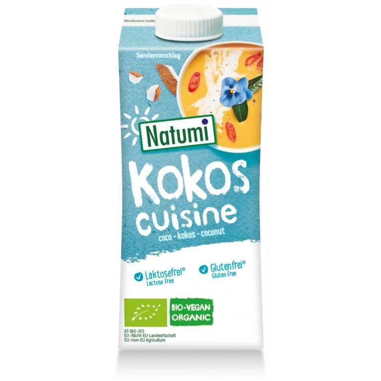 KREM KOKOSOWY DO GOTOWANIA I PIECZENIA BEZGLUTENOWY BIO 200 ml - NATUMI