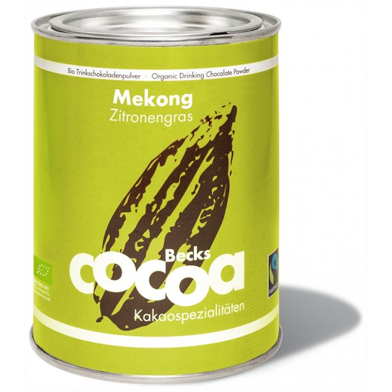 CZEKOLADA DO PICIA O SMAKU TRAWY CYTRYNOWEJ FAIR TRADE BEZGLUTENOWA BIO 250 g - BECKS COCOA