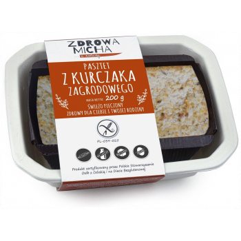 PASZTET Z KURCZAKA ZAGRODOWEGO BEZGLUTENOWY 200 g - ZDROWA MICHA (NA ZAMÓWIENIE)