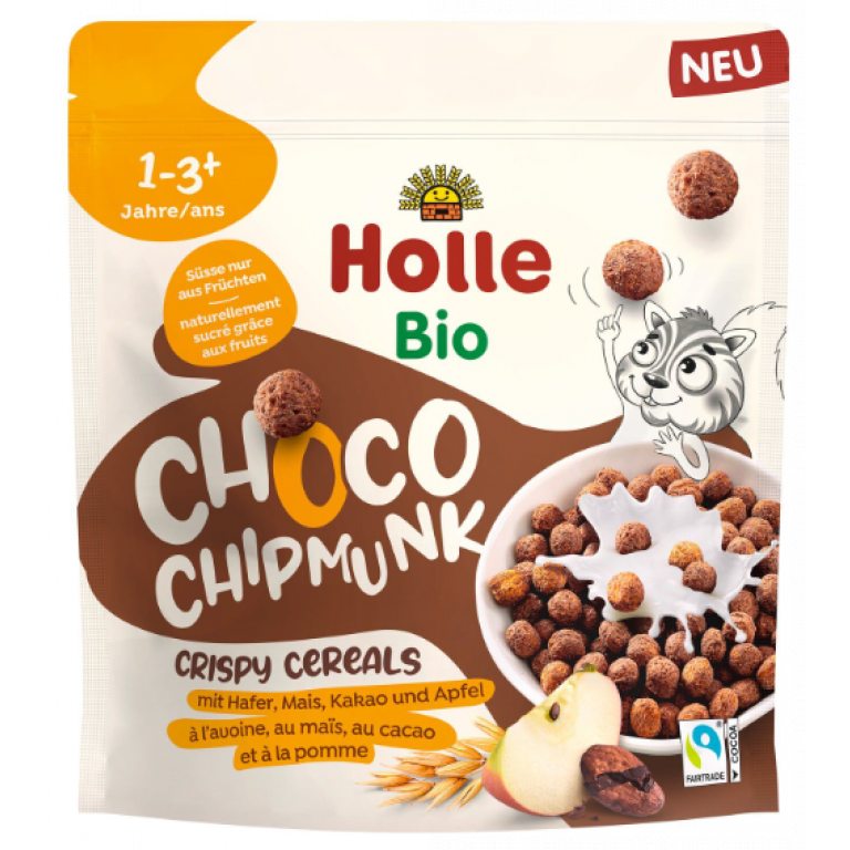 KULKI ZBOŻOWE KAKAOWA WIEWIÓRKA BEZ DODATKU CUKRÓW OD 1 ROKU FAIR TRADE BIO 125 g - HOLLE