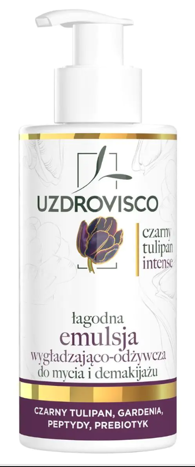 EMULSJA DO MYCIA I DEMAKIJAŻU WYGŁADZAJĄCO - ODŻYWCZA 150 ml - UZDROVISCO (CZARNY TULIPAN INTENSE)