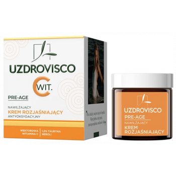 KREM DO TWARZY ROZJAŚNIAJĄCY NAWILŻAJĄCY ANTYOKSYDACYJNY 50 ml - UZDROVISCO (PRE-AGE)