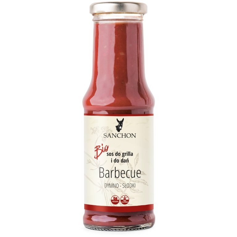 SOS BBQ BEZGLUTENOWY BIO 210 ml - SANCHON