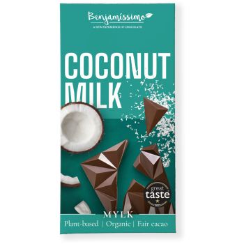 TABLICZKA KAKAOWA KOKOSOWA BEZGLUTENOWA BIO 60 g - BENJAMISSIMO