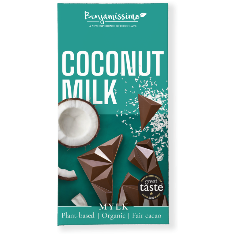 TABLICZKA KAKAOWA KOKOSOWA BEZGLUTENOWA BIO 60 g - BENJAMISSIMO